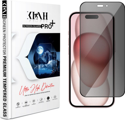KLAH Edge To Edge Tempered Glass for Apple iPhone 15(Pack of 1)