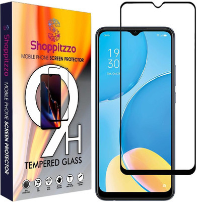 Shoppitzzo Edge To Edge Tempered Glass for OPPO A53s 5G,OPPO A15s/*DuraGlass*Tempered Glass/Full Screen Coverage-Edge to Edge/9H(Pack of 1)