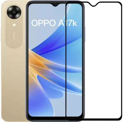 SNMART Edge To Edge Tempered Glass for OPPO A17K(Pack of 1)
