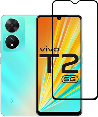 PARANDIV Edge To Edge Tempered Glass for Vivo T2 5G(Pack of 1)