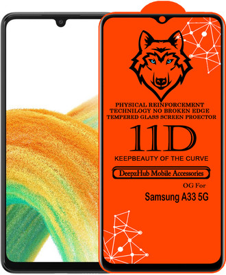 DeepzHub Edge To Edge Tempered Glass for Samsung A33 5G(Pack of 1)