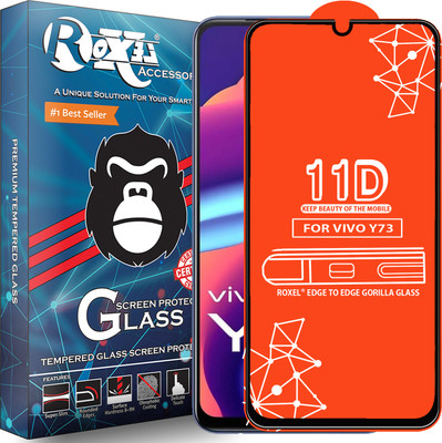 Roxel Edge To Edge Tempered Glass for Vivo Y73(Pack of 1)