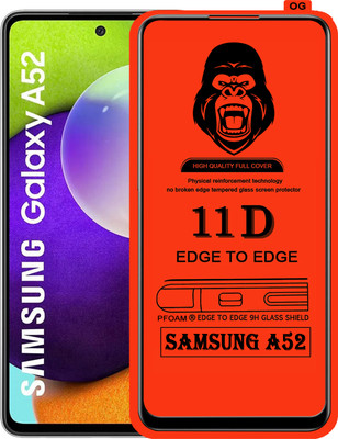 Laxdom Edge To Edge Tempered Glass for SAMSUNG GALAXY A52(Pack of 1)