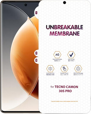 Blate Edge To Edge Screen Guard for TECNO CAMON 30S PRO MATTE FRONT MEMBRANE HYDROGEL FILM Hydrogel Film(Pack of 1)