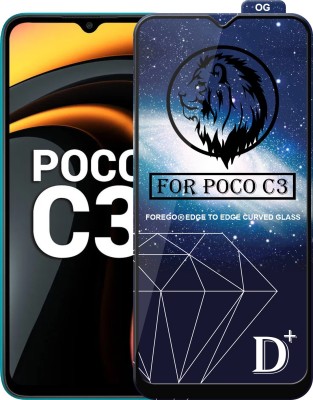 Forego Edge To Edge Tempered Glass for POCO C3(Pack of 1)