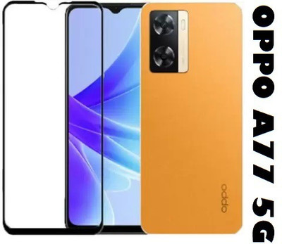 LIKEDESIGN Edge To Edge Tempered Glass for OPPO A77 5G, Oppo A77(Pack of 1)
