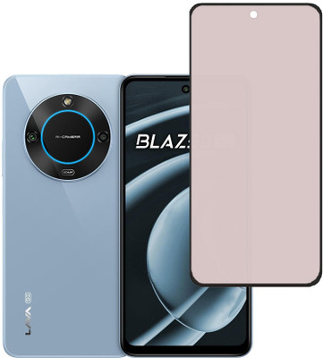 KARTRAY Edge To Edge Tempered Glass for Lava Blaze 2 5G, Matt(Pack of 1)