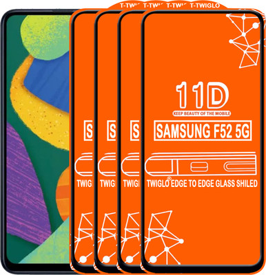 TWIGLO Edge To Edge Tempered Glass for SAMSUNG F52 5G(Pack of 4)