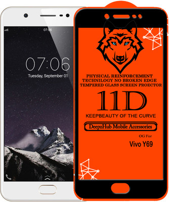 DeepzHub Edge To Edge Tempered Glass for VIVO Y69(Pack of 1)