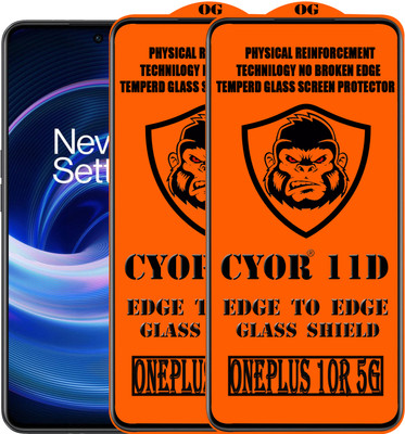 CYOR Edge To Edge Tempered Glass for ONEPLUS 10R 5G(Pack of 2)