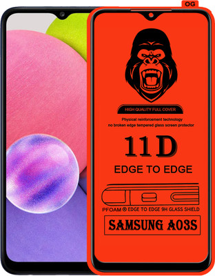 Laxdom Edge To Edge Tempered Glass for SAMSUNG GALAXY A03S(Pack of 1)