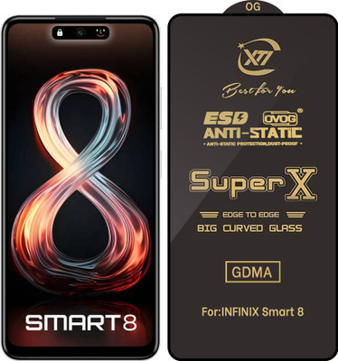 GDMA Edge To Edge Tempered Glass for INFINIX SMART 8(Pack of 1)