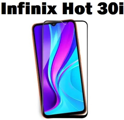LIKEDESIGN Edge To Edge Tempered Glass for Infinix Hot 30i(Pack of 1)