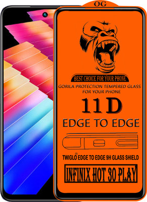 TWIGLO Edge To Edge Tempered Glass for INFINIX HOT 30 PLAY(Pack of 1)