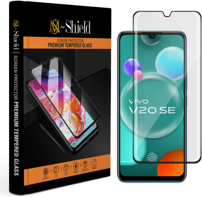 MS-Shield Edge To Edge Tempered Glass for Vivo V20 SE(Pack of 1)