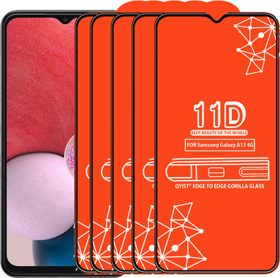 Qyist Edge To Edge Tempered Glass for Samsung Galaxy A13 4G(Pack of 5)