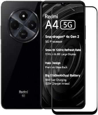 Flipkart SmartBuy Edge To Edge Tempered Glass for Redmi A4 5G(Pack of 1)