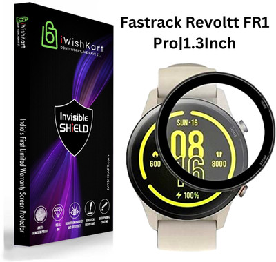 iWishKart Edge To Edge Tempered Glass for Fastrack Revoltt FR1 Pro, 1.3Inch, Smart Watch NOT Included, NOT Tempered Glass(Pack of 1)