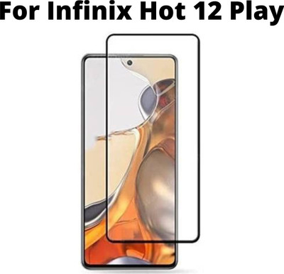 Gorilla Original Edge To Edge Tempered Glass for -Infinix Hot 12 Play.(Pack of 2)