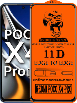 CYOR Edge To Edge Tempered Glass for REDMI POCO X4 PRO(Pack of 1)