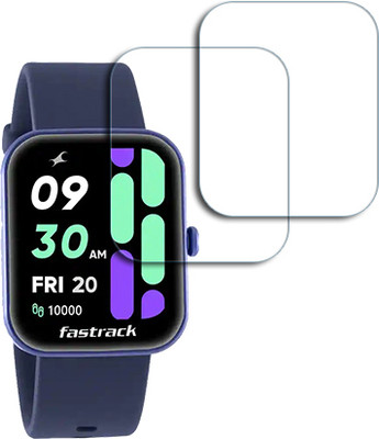 ARBAN Edge To Edge Tempered Glass for fastrack REFLEX HELLO 1.69 inch SMARTWATCH SCREEN GUARD(Pack of 2)