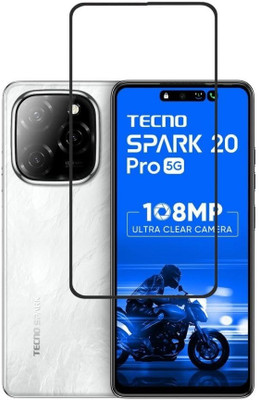 Bodoma Edge To Edge Tempered Glass for Tecno Spark 20 Pro 5G(Pack of 1)