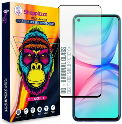 Shoppitzzo Edge To Edge Tempered Glass for Infinix Hot 10|Note 8i (6.78 Inch)**DuraGlass**Millitary Grade-Anti Explosion-Tempered Glass/Full Screen Coverage-Edge to Edge/9H Hardness/With Easy Installation Kit(Pack of 1)