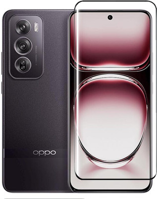 O2MG Edge To Edge Tempered Glass for OPPO Reno 12 5G, OPPO Reno 12(Pack of 1)