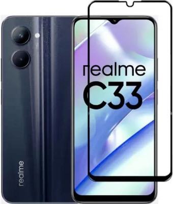 9H Edge To Edge Tempered Glass for Realme C33 -Premium_11D(Pack of 1)
