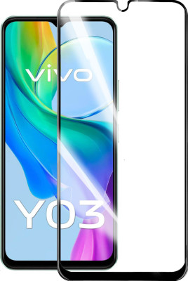 GLOBAL NOMAD Edge To Edge Tempered Glass for vivo Y03(Pack of 1)