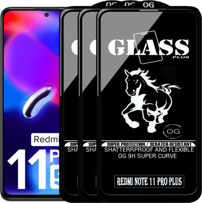 PFOAM Edge To Edge Tempered Glass for REDMI NOTE 11 PRO PLUS(Pack of 3)