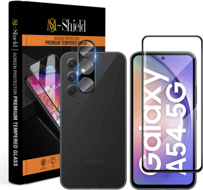 KLAH Edge To Edge Tempered Glass for Samsung Galaxy A54 5G, With Camera Lens Protector(Pack of 1)