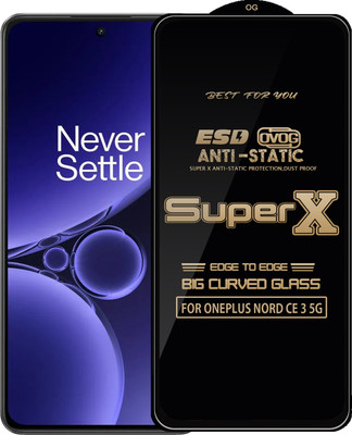 Qyist Edge To Edge Tempered Glass for ONEPLUS NORD CE 3 5G(Pack of 1)