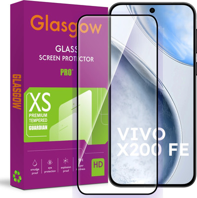 Glasgow Edge To Edge Tempered Glass for Vivo X200 FE(Pack of 1)