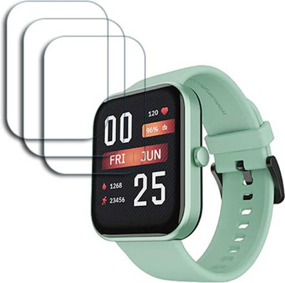 SOMTONE Edge To Edge Tempered Glass for boAt Wave Arcade 1.81 inch SMARTWATCH SCREEN GUARD(Pack of 3)
