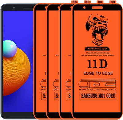 PFOAM Edge To Edge Tempered Glass for SAMSUNG GALAXY M01 CORE(Pack of 4)