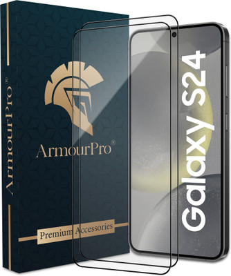 ArmourPro Edge To Edge Tempered Glass for Samsung Galaxy S24 5G, Samsung S24 5G, S24 5G(Pack of 2)