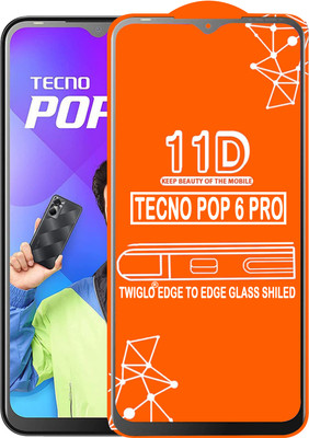 TWIGLO Edge To Edge Tempered Glass for TECNO POP 6 PRO(Pack of 1)