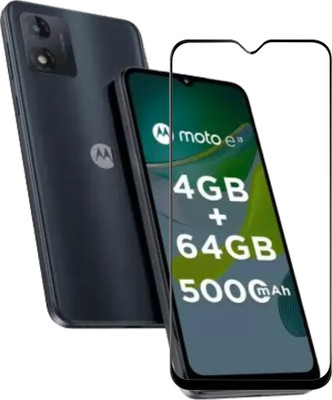 DSCASE Edge To Edge Tempered Glass for MOTOROLA e13, MOTO e13(Pack of 1)
