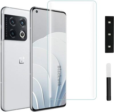 Bulkwala Edge To Edge Tempered Glass for UV Tempered Glass for Oneplus 10 Pro, UV Tempered Glass for Oneplus 10 Pro– 9H Hardness, Edge-to-Edge Full Coverage, Ultra HD Clarity, Scratch & Drop Protection, Easy UV Installation Kit(Pack of 1)