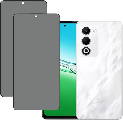 KARTRAY Edge To Edge Tempered Glass for Oppo A5 5G, Privacy Tempered glass(Pack of 2)