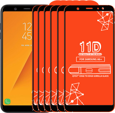 Qyist Edge To Edge Tempered Glass for Samsung Galaxy A6 Plus(Pack of 6)