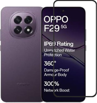 FwellT Edge To Edge Tempered Glass for Oppo F29 5G(Pack of 1)