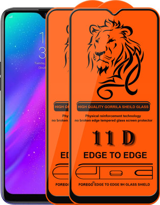 Forego Edge To Edge Tempered Glass for Realme 3 Pro(Pack of 2)