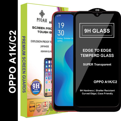 PFOAM Edge To Edge Tempered Glass for OPPO A1K(Pack of 1)