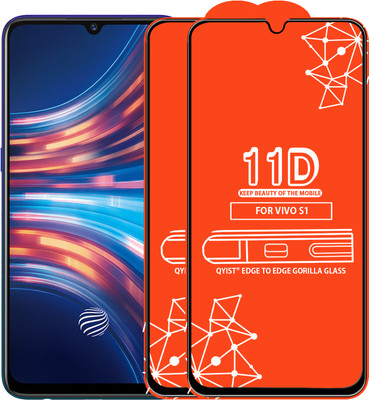 Qyist Edge To Edge Tempered Glass for Vivo S1(Pack of 2)