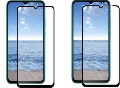 DMJHP Edge To Edge Tempered Glass for Oppo A15s(Pack of 2)