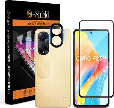MS-Shield Edge To Edge Tempered Glass for OPPO F23 5G, With Camera Lens Protector(Pack of 1)