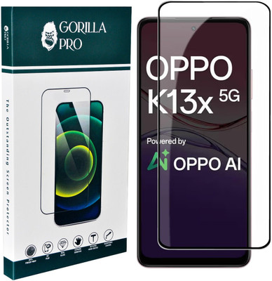 GORILLA PRO Edge To Edge Tempered Glass for OPPO K13x 5G, OPPO K13X ( Primium Quality Gorilla Glass )(Pack of 1)