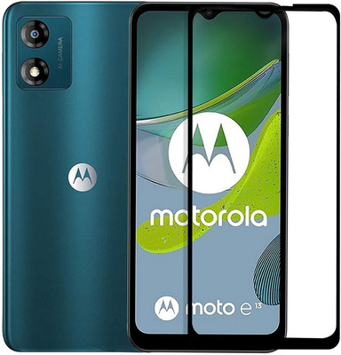 MD SmartBuy Edge To Edge Tempered Glass for Moto E13, Motorola E13(Pack of 1)